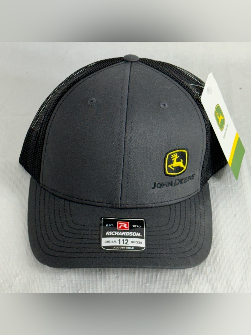 LP76205 John Deere Licensed Richardson Charcoal Cap NWT